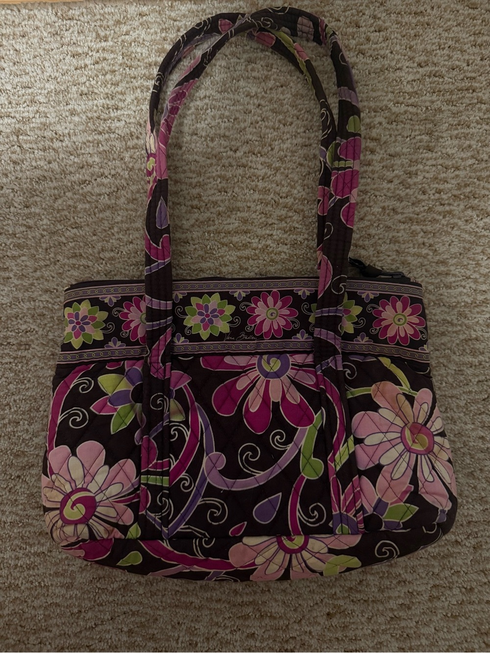Vera Bradley Tote Bag | Purple Punch - Picture 2 of 8